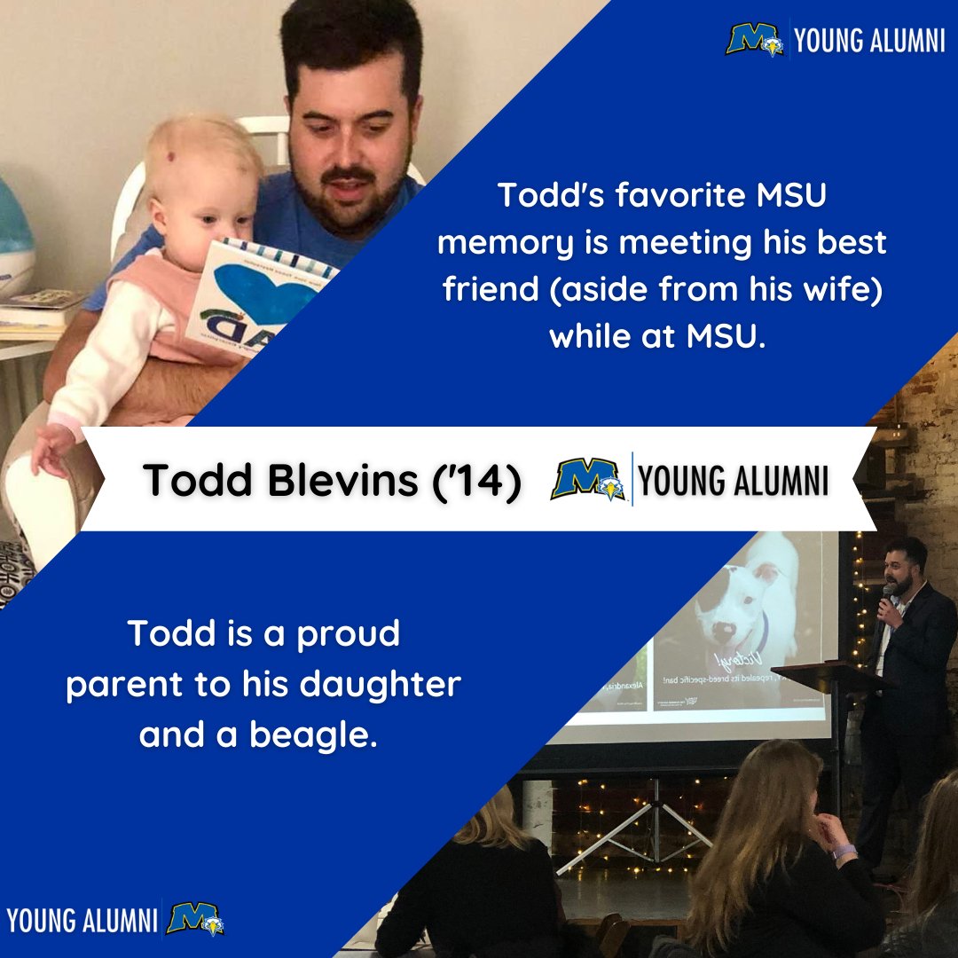 MSU_AlumniAssn's tweet image. 𝐘𝐨𝐮𝐧𝐠 𝐀𝐥𝐮𝐦𝐧𝐢 𝐒𝐡𝐨𝐮𝐭𝐨𝐮𝐭: Todd Blevins (&apos;14)