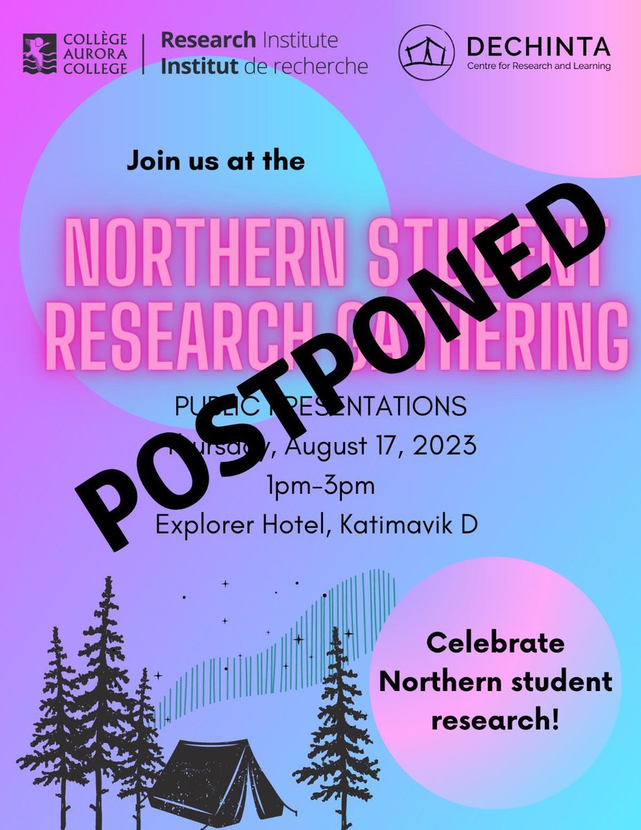 The the Northern Student Research Gathering will be postponed until further notice. Our thoughts are with everyone who has been impacted by the wildfires and with the emergency personnel on the ground helping to keep us and our communities safe and cared for.