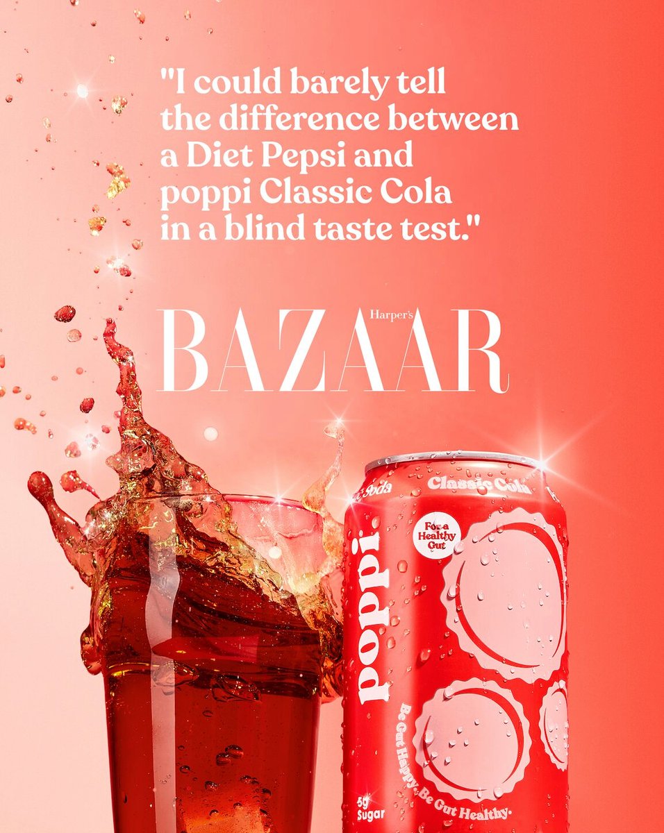 Thrilled to see our product photography work for <a href="/drinkpoppi/">poppi</a> featured in <a href="/harpersbazaarus/">Harper’s BAZAAR</a>

#photography #Productmarketing #CreativeStudio #productphotography