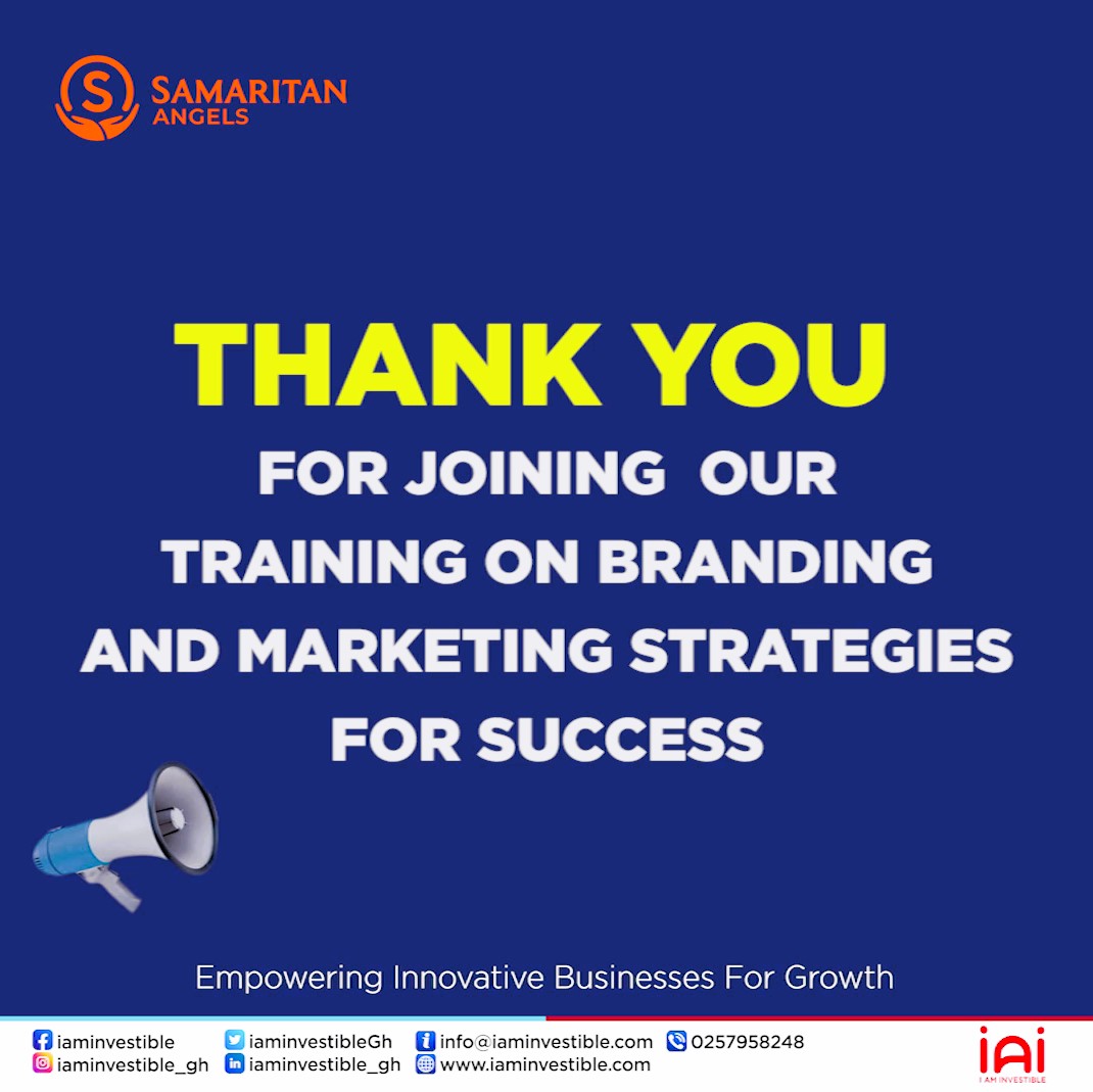 IaminvestibleGh's tweet photo. Grateful for all the eager minds that joined us on the training on Branding and Marketing for success. Your participation fuels our passion for sharing knowledge and growth. Let's keep the momentum going! 
#MarketingStrategies
#BrandingSuccess
#DigitalMarketing
#BusinessGrowth https://t.co/tAUlWkOsr8