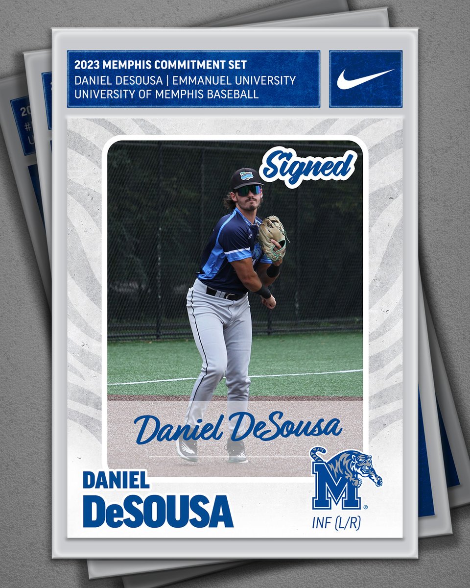 MemphisBaseball's tweet photo. Another member added to the squad!

Welcome to the 901, @DannyDeSousa0!

#GoTigersGo | #MemphisRising https://t.co/G72VLMdxv3
