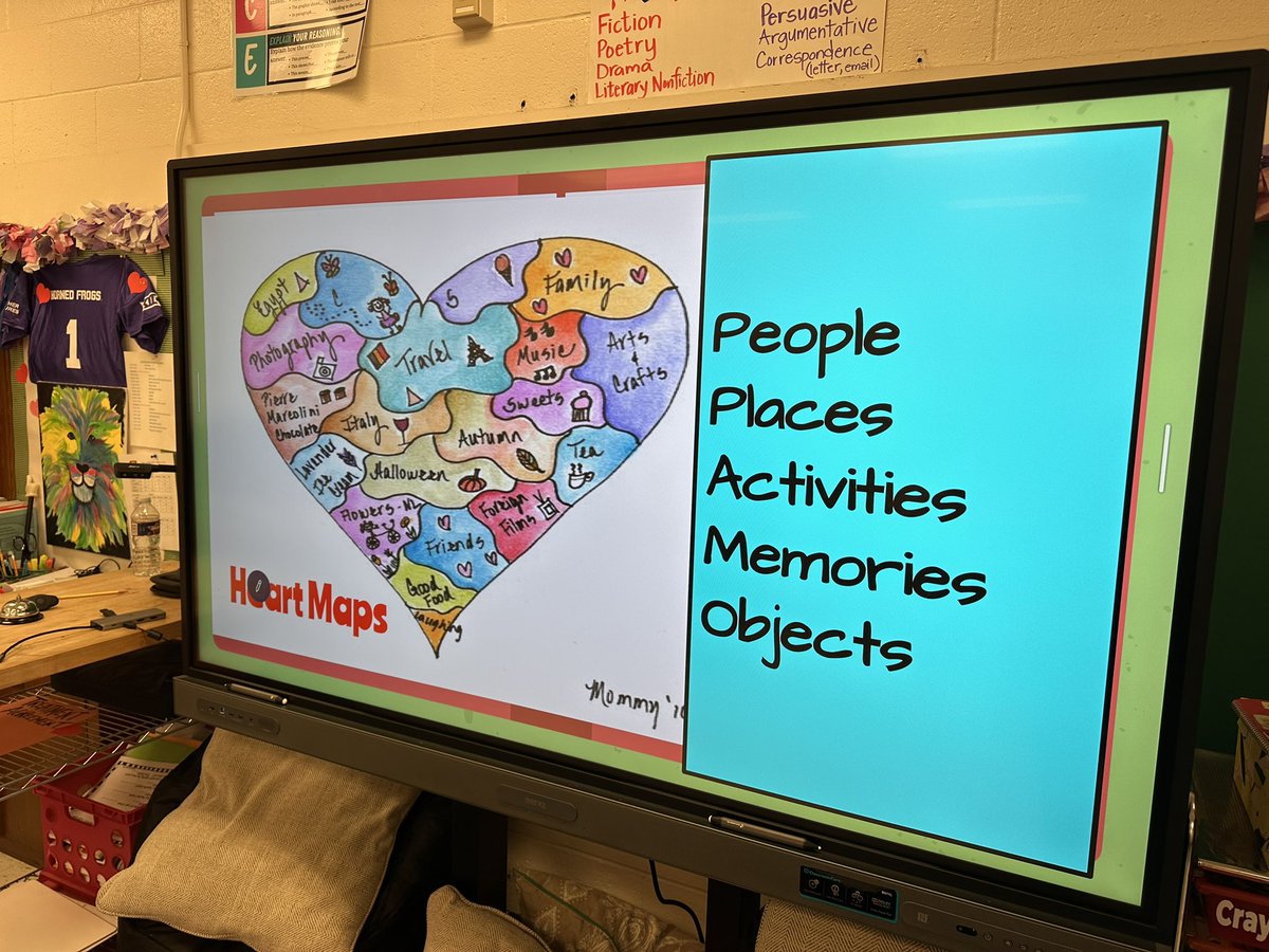meaganrpride's tweet image. It’s day two, and Ms. Dorris and her resident teacher, Ms. Clay, are already using heart maps to launch the gathering of ideas for writing - these are the places, things, people, and memories students are most passionate about! @LANschools #leadwithLAN #teachwithLAN @LAComoFWISD