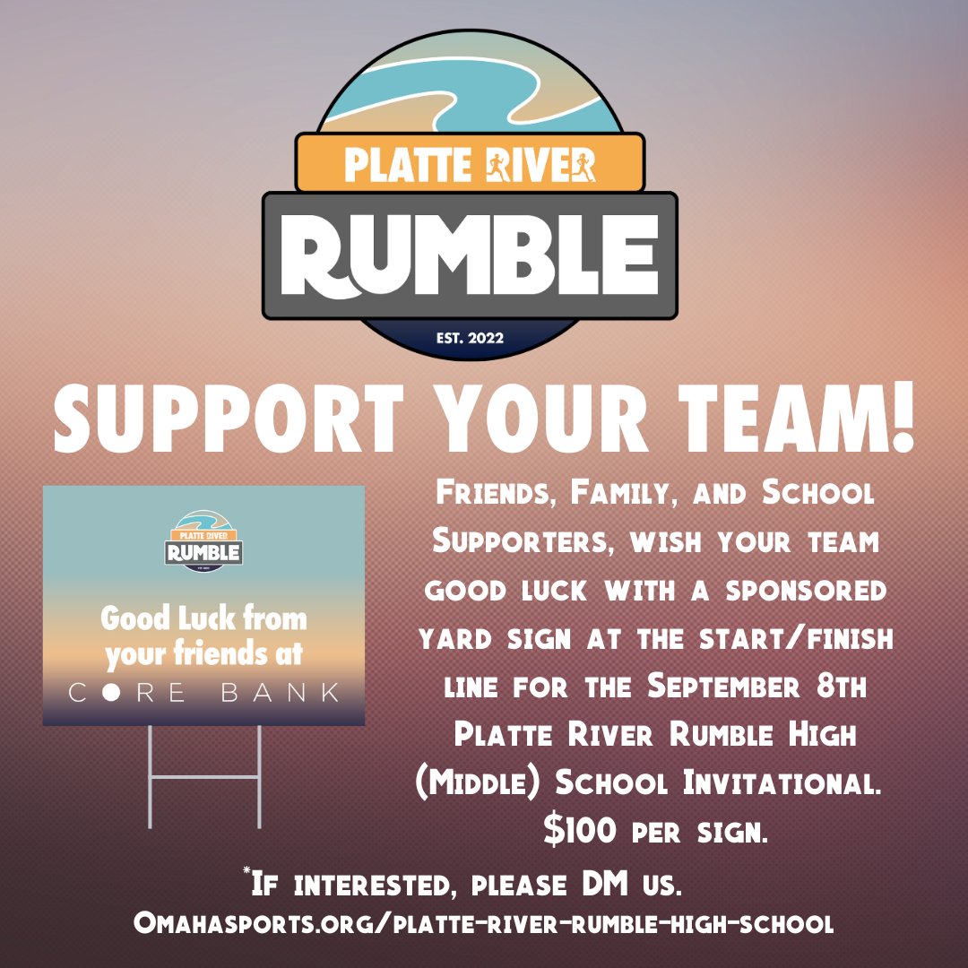 Friends, family, and school supporters, wish your team good luck with a sign from you! 

*DM us if interested