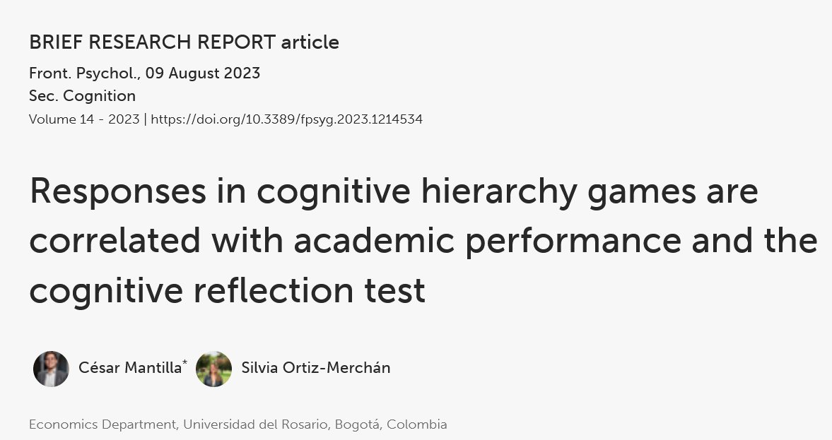 Cesar Mantilla (@cesarmant) on Twitter photo Con <a href="/silviaa_ortizm/">Silvia Ortiz-Merchán</a> acabamos de publicar este paper, y para celebrar queremos replicar el juego que hicimos en este estudio aquí en Twitter.
El ganador se lleva $100.000 o un bono de Amazon de 20 dólares.
Se demoran 3 minutos:
forms.office.com/r/paZ12T3Pec
¡Porfa retuiteen! 👍 Con <a href="/silviaa_ortizm/">Silvia Ortiz-Merchán</a> acabamos de publicar este paper, y para celebrar queremos replicar el juego que hicimos en este estudio aquí en Twitter.
El ganador se lleva $100.000 o un bono de Amazon de 20 dólares.
Se demoran 3 minutos:
forms.office.com/r/paZ12T3Pec
¡Porfa retuiteen! 👍