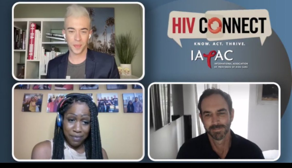 BR999's tweet photo. Really loved this #HIVConnect conversation w/ @kalvin_pugh @DavinaConner, two truly wonderful & effective activists & humans.
Thank you @IAPAC for continuing to elevate #UequalsU #SayZero and the voices of people living with HIV everywhere! https://t.co/Iyq9Who8Me