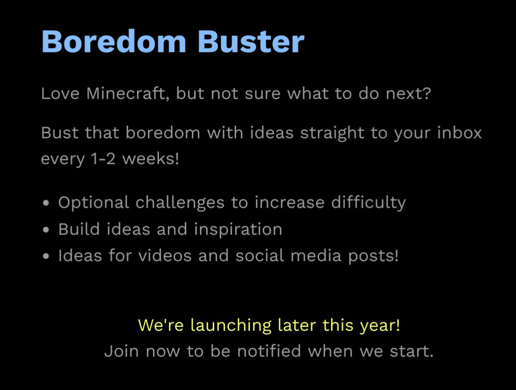 FollowerForge's tweet photo. I'll just drop this here... 👀

Do you play Minecraft, but sometimes wonder what to do next?

https://t.co/NM4FWHKMW2 https://t.co/5zrPpttWKr