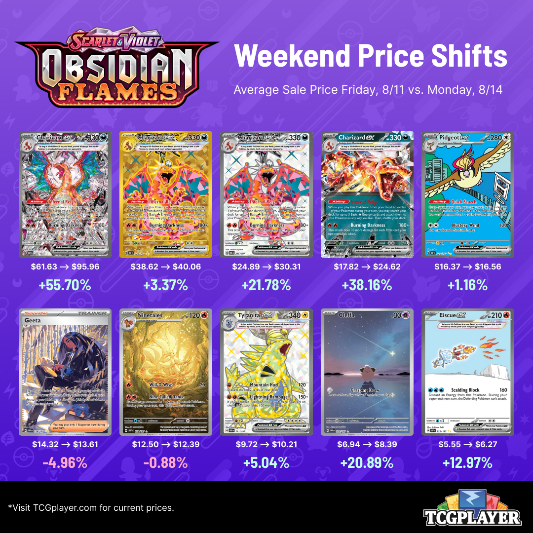 pokemon scarlet and violet obsidian flames card list price Amazon.com: Pokemon Scarlet & Violet Obsidian Flames Booster Pack : Toys &  Games main image 1