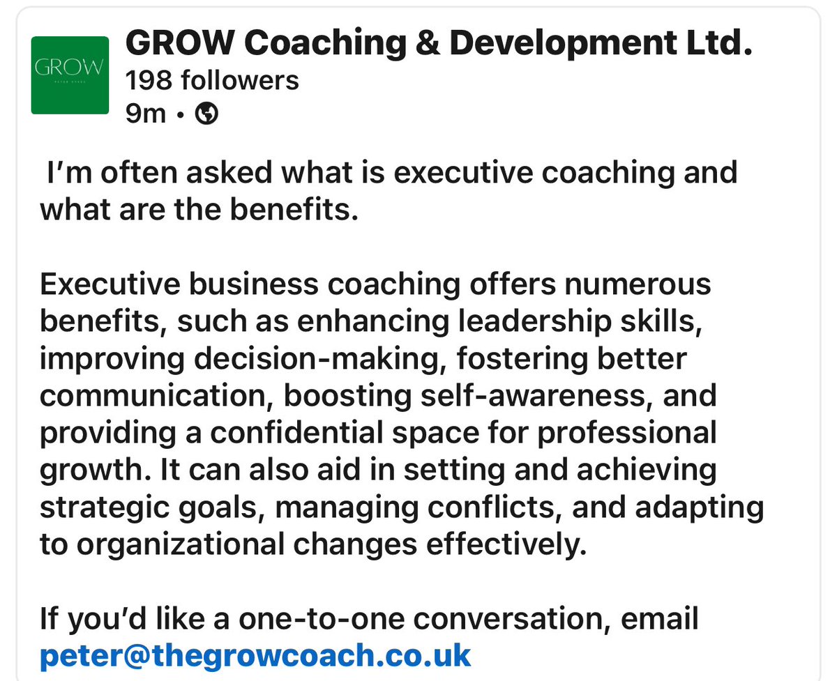 GrowCoachingUK's tweet photo. What is executive coaching? https://t.co/6bf3LM1vAO