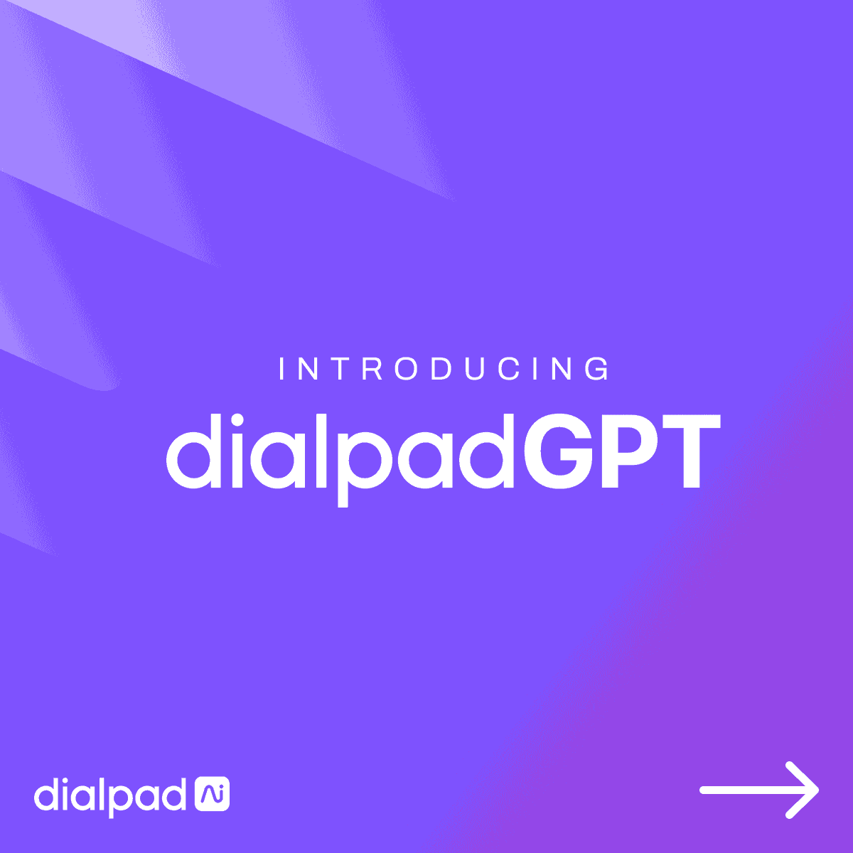 dialpad's tweet photo. Meet DialpadGPT… A NEW bespoke LLM that’s purpose-built for business conversations! 🔥

Learn more: https://t.co/DkGAbQKDzW

#DialpadGPT #Dialpad #AIRevolution #LLM #AiThatWorksForYou https://t.co/jHEQMf6P4K