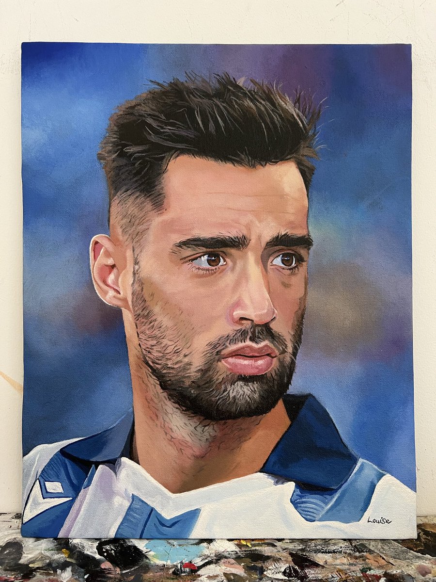 My painting of Brais Méndez 🇪🇸 for the @Topps_UK UEFA #LivingSet 👩‍🎨 🔗 uk.topps.com/weekly-release… #wearereal #aurrerareala #thehobby