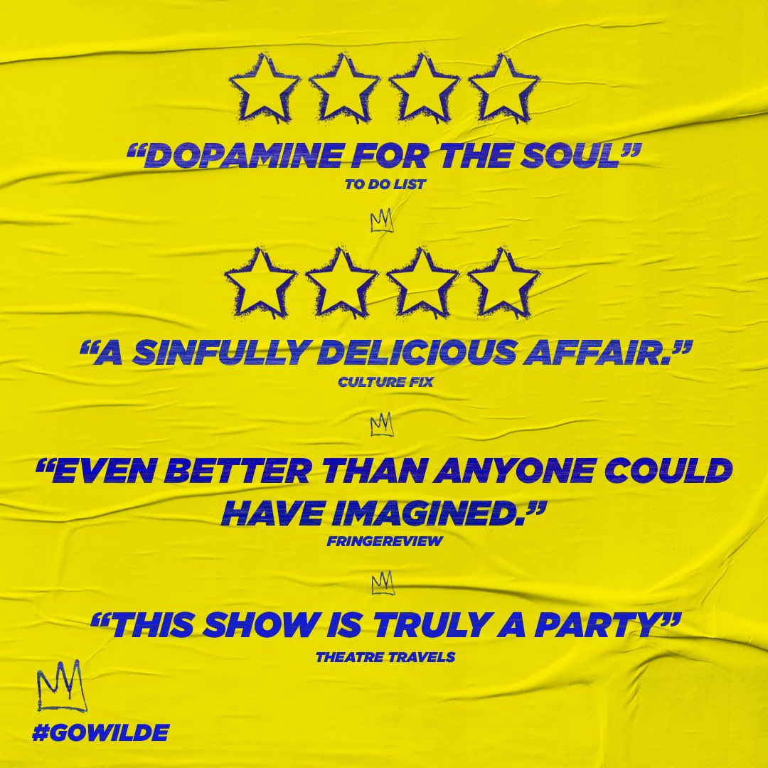 oscarcrownuk's tweet photo. These reviews tho 🥹 #GoWilde https://t.co/Vpk23ZJd7G