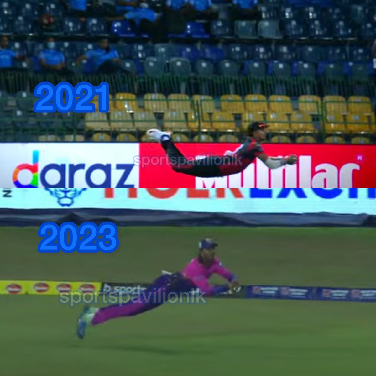 DanuskaAravinda's tweet image. Nuwanidu Fernando is Flying 

Dambulla ➡️ Colombo 

2021            -       2023 

Two Fantastic Catches of LPL

#sportspavilionlk #LPL2021 #LPL2023