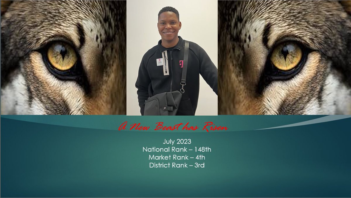 I also want to shout out July’s Bronzeville Beast of the month! You don’t make it to 60th in the nation as a store without a top performing ME leading the way. It was a close race for this month’s honor. Great work from Frank the Tank coming in at #148 in the nation <a href="/MagentaTera/">T</a>