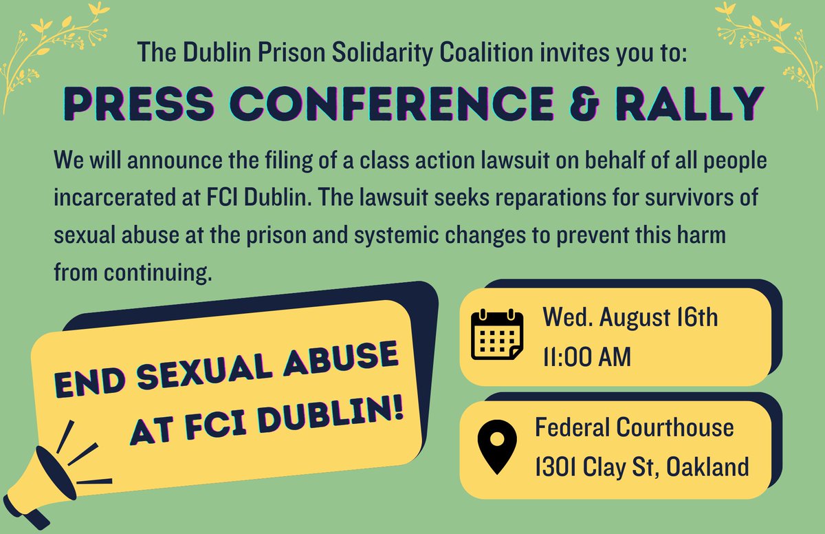 CCIJustice's tweet photo. Join us tomorrow in Oakland, CA at 11am for a press conference and rally!

@c_c_w_p @RightsBehind https://t.co/UntIV24dAx