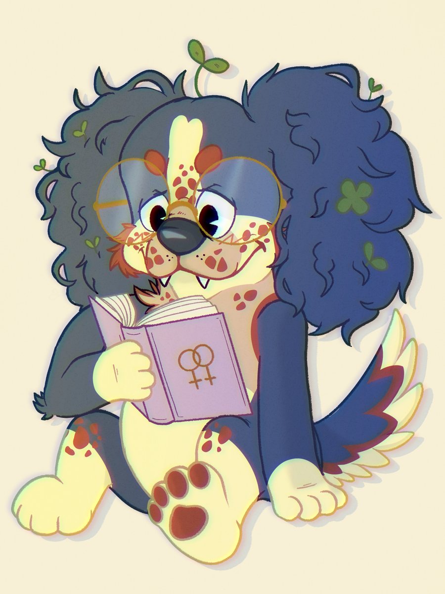 kiwipaws's tweet photo. my last artfight attack was for @AnimusError of this bluey oc! we love a sapphic spaniel 🌱 https://t.co/Y5iiwurrqm