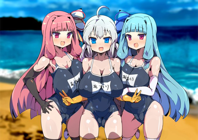 あおい～～夏やであおい～～～～
今年はあかりちゃんも一緒やで～～～～ 