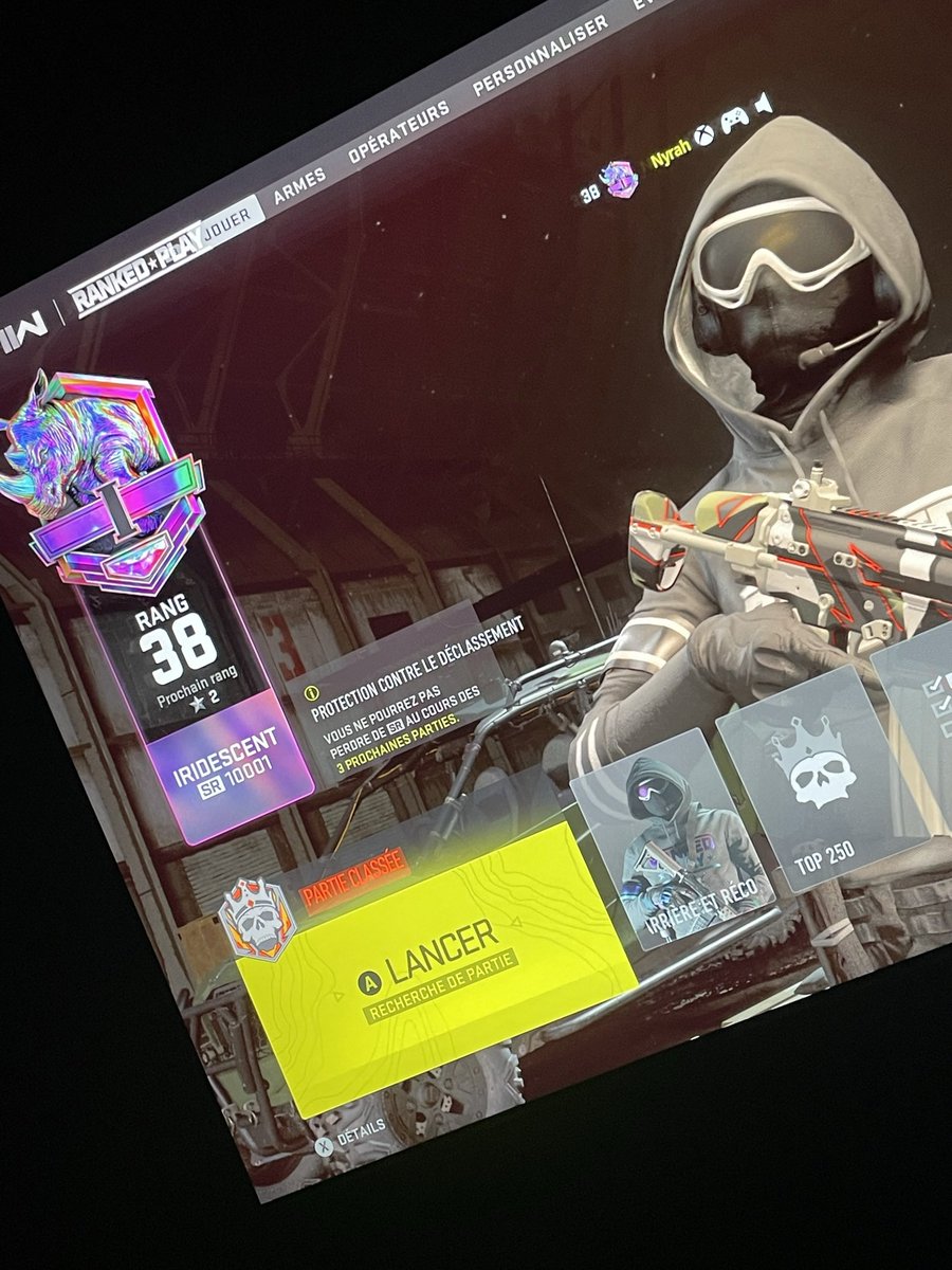 Nyrah_'s tweet photo. Im in 1% of player Call of duty MWII Ranked Season 2 🔥 Iridescent🟣 https://t.co/dWv15d7NgA