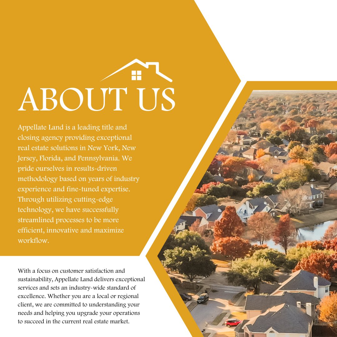 AppellateLand's tweet photo. Leading the title and closing industry across NY, NJ, FL, and PA, we are your trusted partner for innovative real estate solutions. 

Get started now https://t.co/RvufKzkUic 📞

#AppellateAdvantage #Appellate #TitleInsurance https://t.co/wrPfZrdEKq