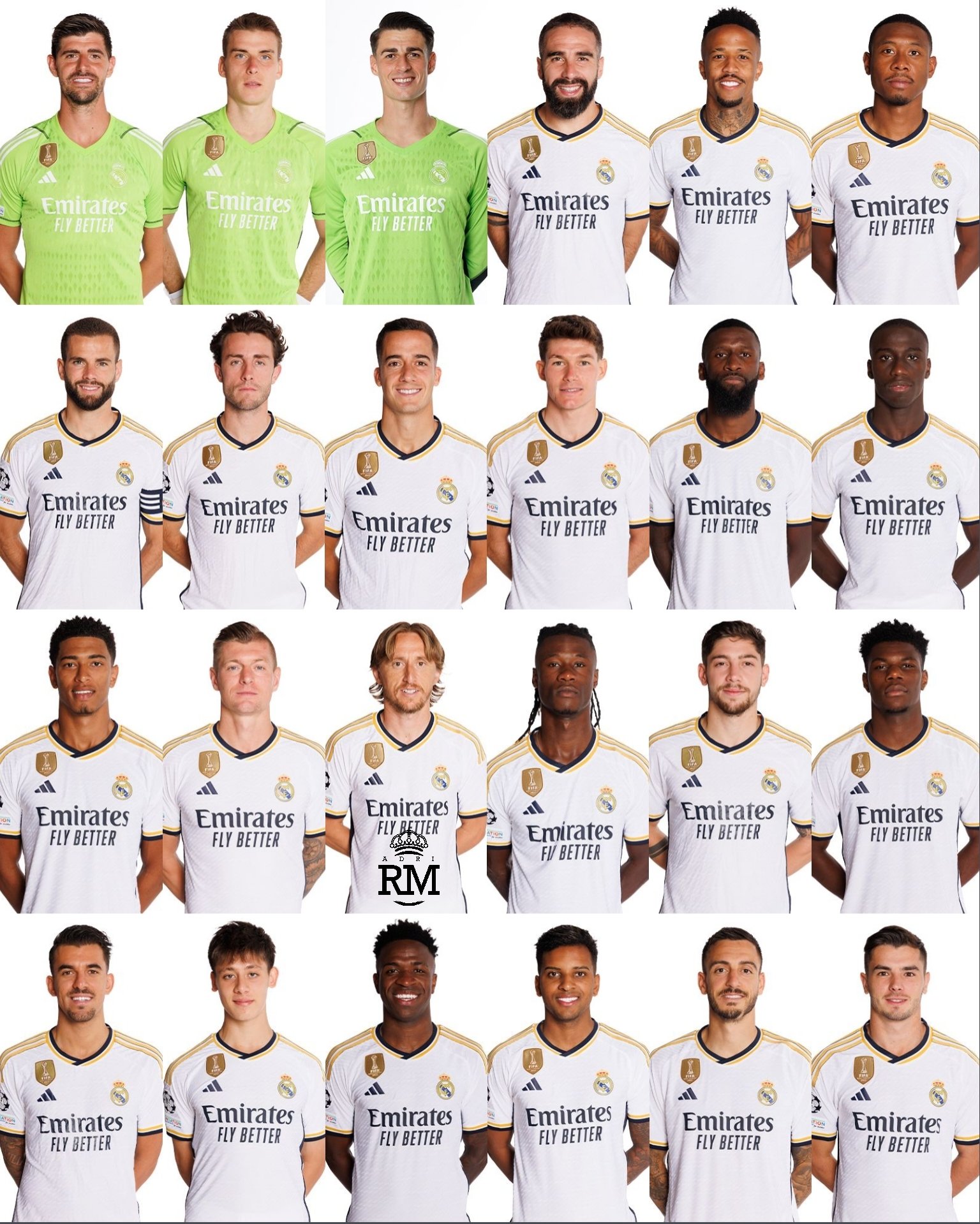 Plantilla del real madrid 23/24