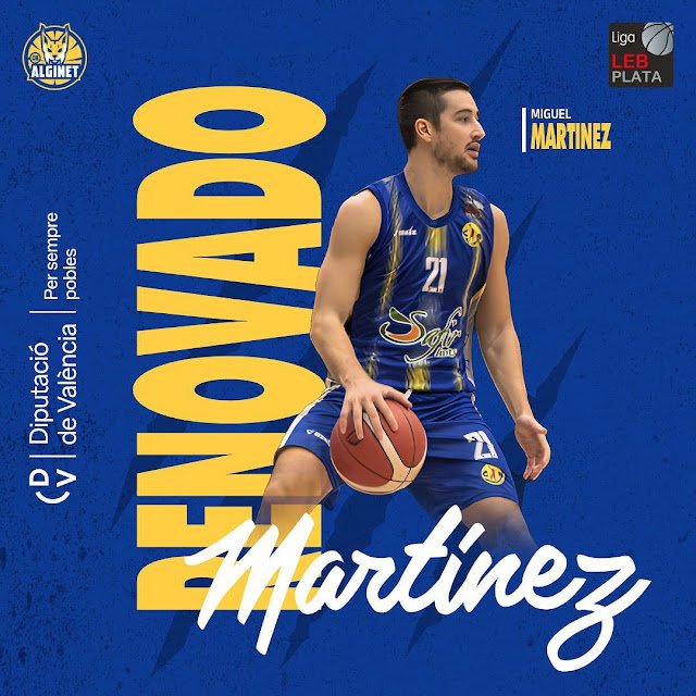 Leb Plata. <a href="/6_migui/">Miguel Martínez</a> renueva con <a href="/cbalginet/">Club Basquet Alginet</a> . basketalicanti.blogspot.com/2023/08/leb-pl…