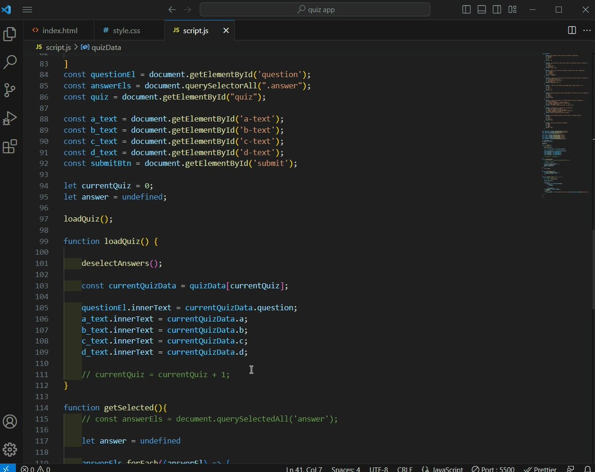Sajith_Mohan_'s tweet image. 2/100 #100DaysOfCode 
#javascript 2/10 : creating Quiz App.
#happycoding
#programming #HTML #css