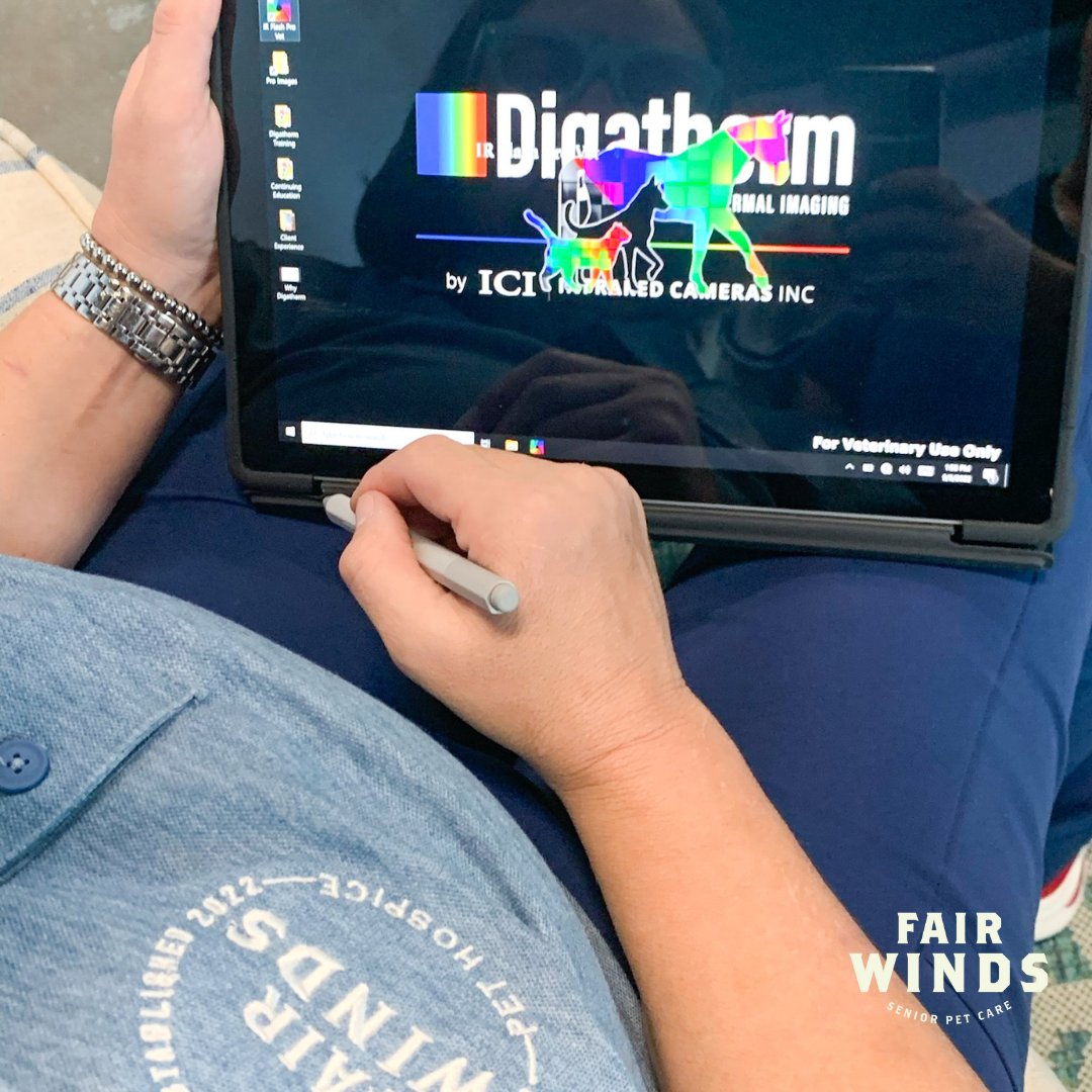 At Fair Winds, we use Digatherm Thermal Imaging to decrease the time we spend searching for problems. Temperature data correlates to changes in order to create more efficient treatment plans.

 #galvestontexas #fairwindsseniorpetcare #pethospice #seniorpets #galvestonvet