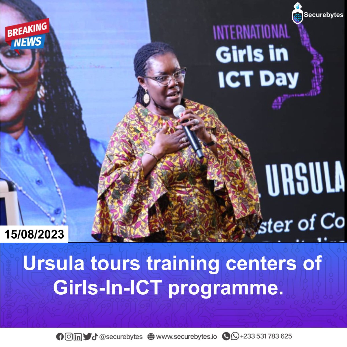 InfoSecurebytes's tweet photo. https://t.co/2QsJcgbbeH
Click on the link above to read more about Ursula Owusu's tour on training centers of Girls-In-ICT programme across the country. @womenintech @GirlsInICT
#womenintech #girlsinanimation #girlsinict #girlsinictday #tech #innovation #ict #training #centers https://t.co/BxxKrucs6y