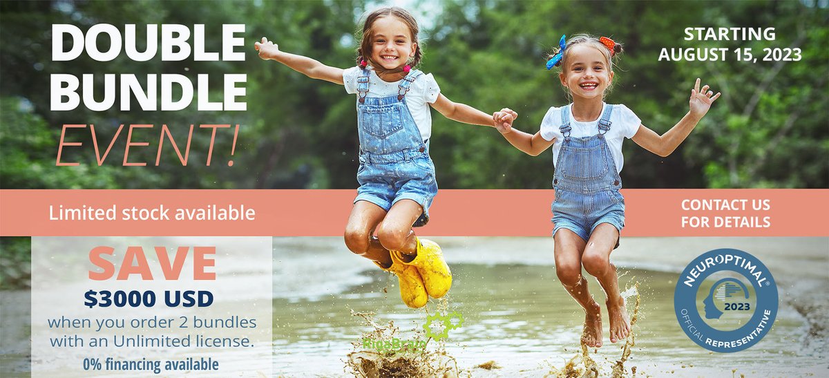 RigaBrain's tweet image. No šodienas, kamēr ir pieejamas sistēmas uz šo piedāvājumu, piedāvājam iegādāties divas sistēmas uzreiz un iegūt 3000USD ietaupījumu! rigabrain.com/neuroptimal
**Laptop Double Bundle**
Regular Price: $20,990
Discount: $3,000
Sale Price: $17,990
#NeurOptimal #Neurofeedback