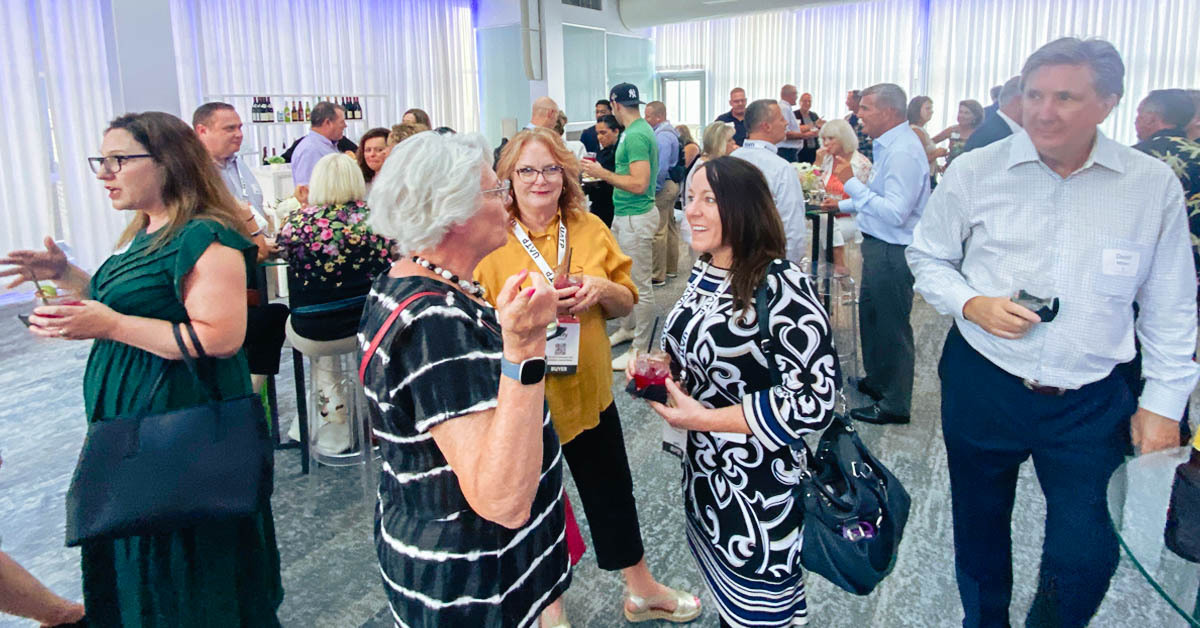 DirectTravelInc's tweet photo. Last night, we welcomed our clients, partners, and new #GBTA2023 connections to a reception atop the beautiful Joule Terrace in downtown Dallas 🥂 Special thanks to @Cognigy and @Enterprise for co-sponsoring! #TeamTuesday #WeAreDirect #WhyWait #GetDirect https://t.co/kSm8vpUlP2