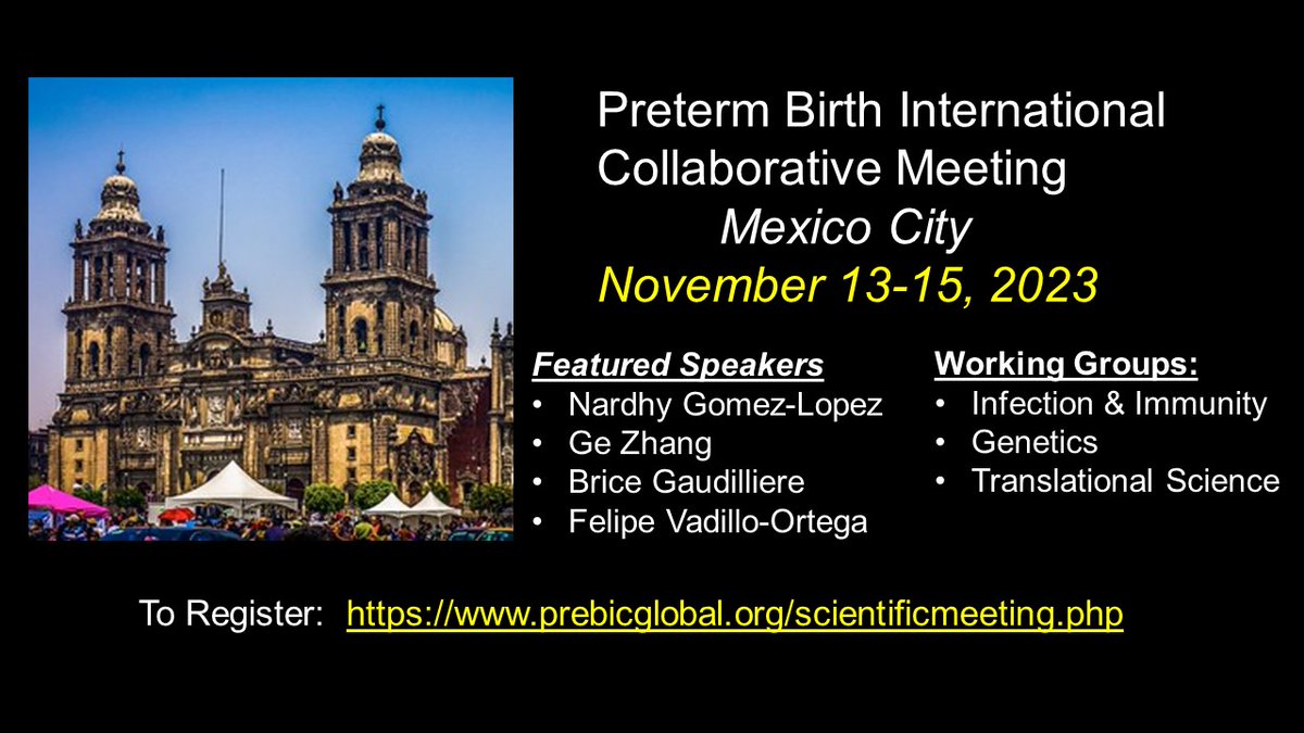 Dr. Adams Waldorf (@uwdrwaldorf) on Twitter photo Planning this exciting meeting featuring 3-4 working groups and many top🌟 #preterm birth scientists in Mexico City 🇲🇽 to identify knowledge gaps, plan collaborations and projects, writing manuscripts. Join us!  Please help Re-X! @bonneylab prebicglobal.org/scientificmeet… Planning this exciting meeting featuring 3-4 working groups and many top🌟 #preterm birth scientists in Mexico City 🇲🇽 to identify knowledge gaps, plan collaborations and projects, writing manuscripts. Join us!  Please help Re-X! @bonneylab prebicglobal.org/scientificmeet…