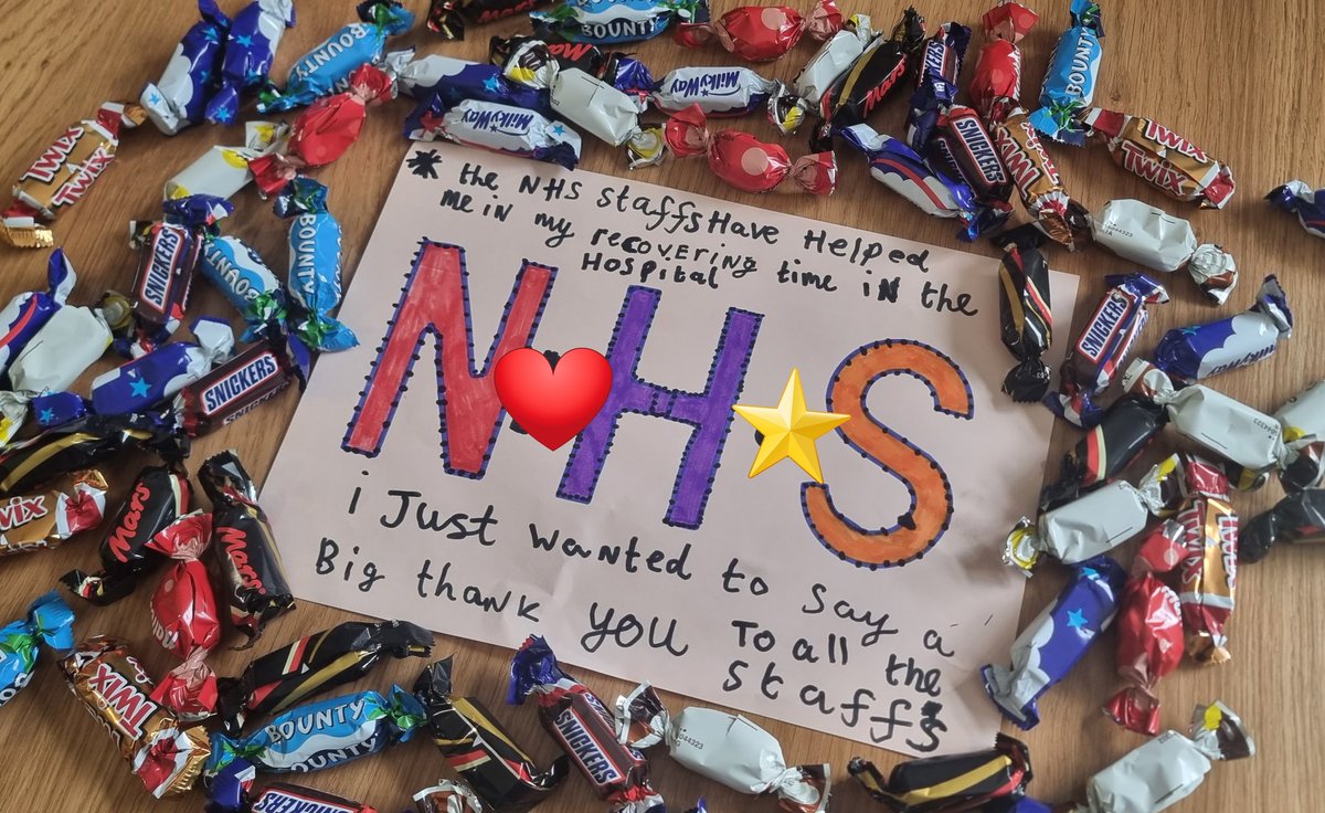ClaireShawRMN's tweet photo. This means so much to @TeamAvenhamPICU! When one of the ladies surprises us with a poster and chocolates 🥰 #NHS #itsapleasure #mentalhealth #recovery #safewards https://t.co/WLbpSD2mTV