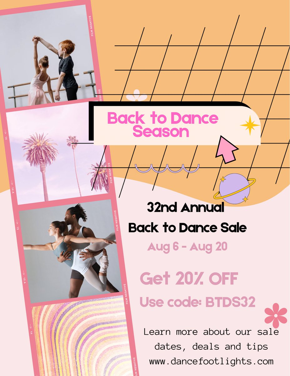 Shop now before the sale ends! dancefootlights.com