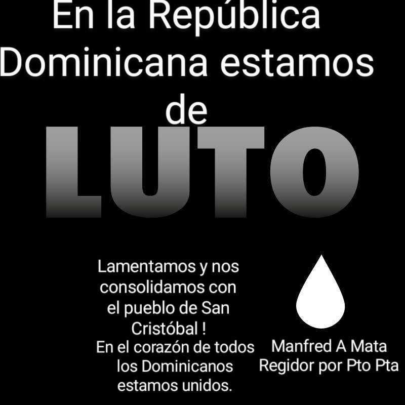 ManfredMata2805's tweet photo. En los momentos difíciles somos un solo pueblo somos Dominicanos ⭐ https://t.co/itzHh2gsZc