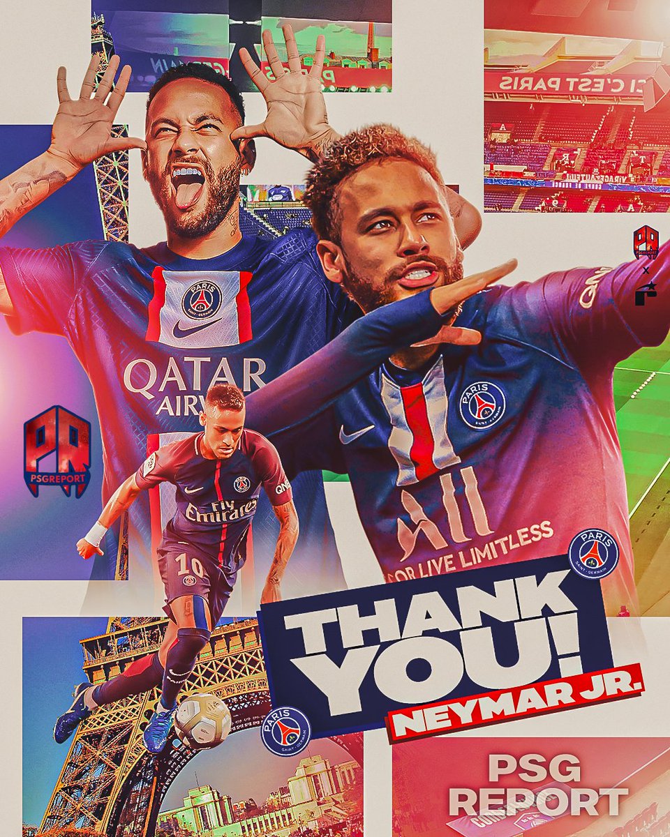 PSG_Report's tweet photo. Neymar, Neymar, one of my favorite players ever. As a kid, seeing you join PSG and being presented live in 2017 was perhaps one of my best and most special moments as a kid, grew up watching you play football and you made so many people dream.

A magician misunderstood by many, it’s sad to see that we couldn’t achieve what we both wanted on the pitch together. It sucks that this story was flawed. The story should have been better and ended better, more beautifully, but both have experienced some great memories together.

One of the greatest talents I’ve seen at my club, thank you for everything Ney! We’ll never forget the magical moments you gave this, wishing you all the best in you’re new adventure! Good luck and may God protect you! #ObrigadoNeymar 🇧🇷❤️💙