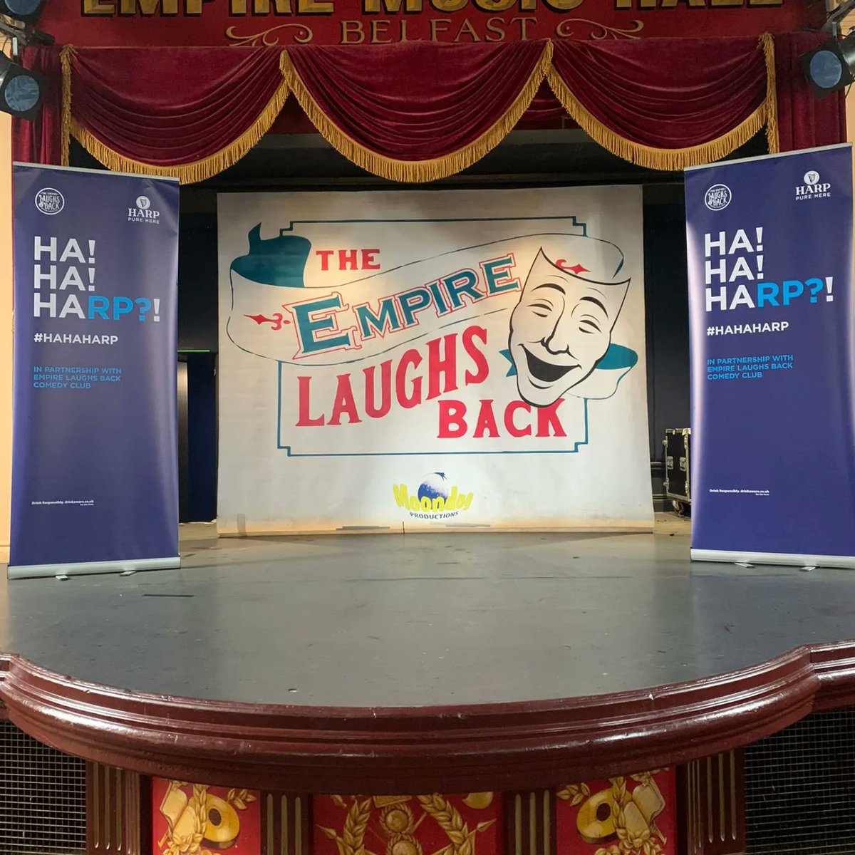 Belfast Empire (@belfastempire) on Twitter photo Doors open for <a href="/empire_comedy/">Empire Laughs Back</a> from 7.30. Free pint of Harp with every ticket bought! Doors open for <a href="/empire_comedy/">Empire Laughs Back</a> from 7.30. Free pint of Harp with every ticket bought!