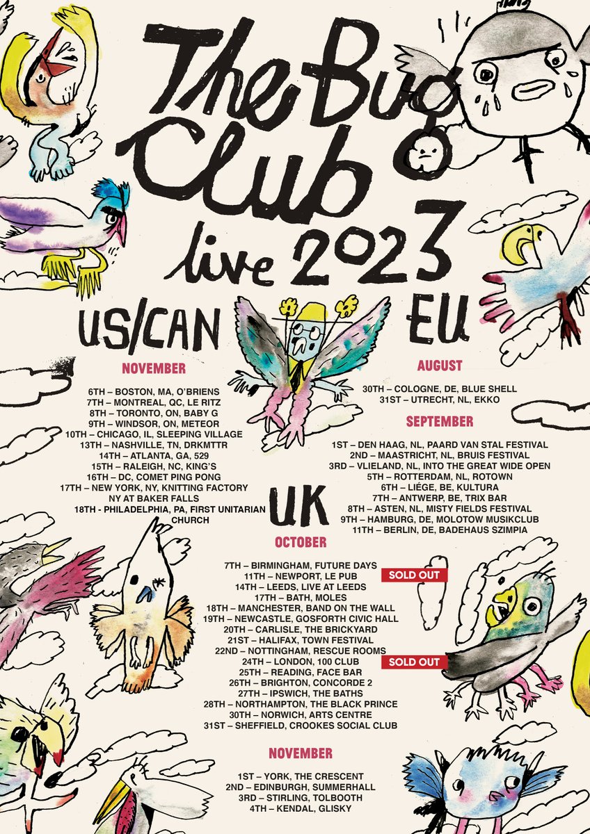 Both Newport and London dates for @thebugclubband have completely SOLD-OUT! Don't miss out on the Notts date, buy your tickets asap. 🎟️ Get them at bit.ly/3Kqtog7