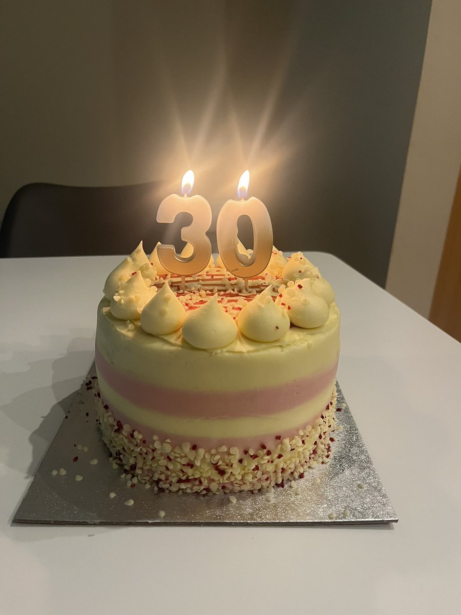 Today is the day I leave my 20s behind. Had an early celebration on the weekend, however my partner decided to surprise me with cake and gifts after work today! Spoilt rotten!