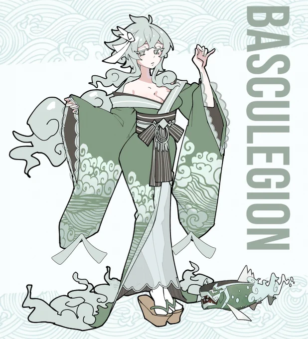🐟Pokemon Sygna suit based on Basculegion 