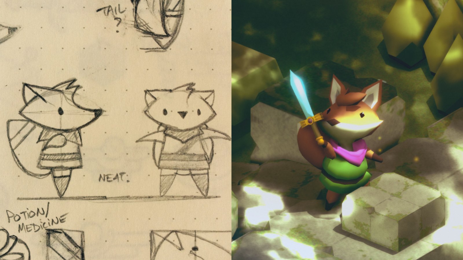 Finji on X: Early concept sketches of @tunicgame. Neat. 🦊   / X