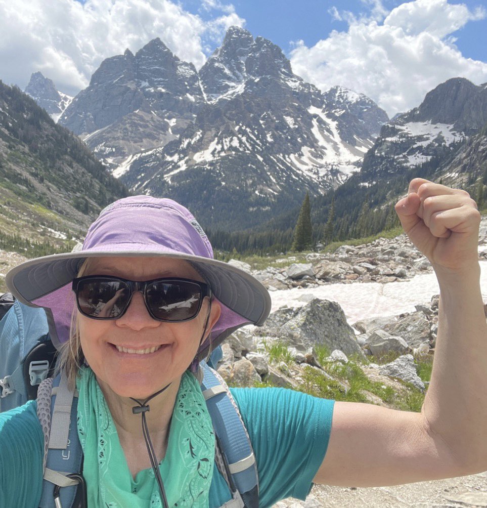 Peakers never cease to amaze us! 🙌⛰️

"I never imagined I'd be solo trekking over ice fields to celebrate my 57th birthday!
#MPC gives me the courage and physical
strength to believe in myself and do things I never dreamed possible! I'm solo trekking up to Lake Solitude in