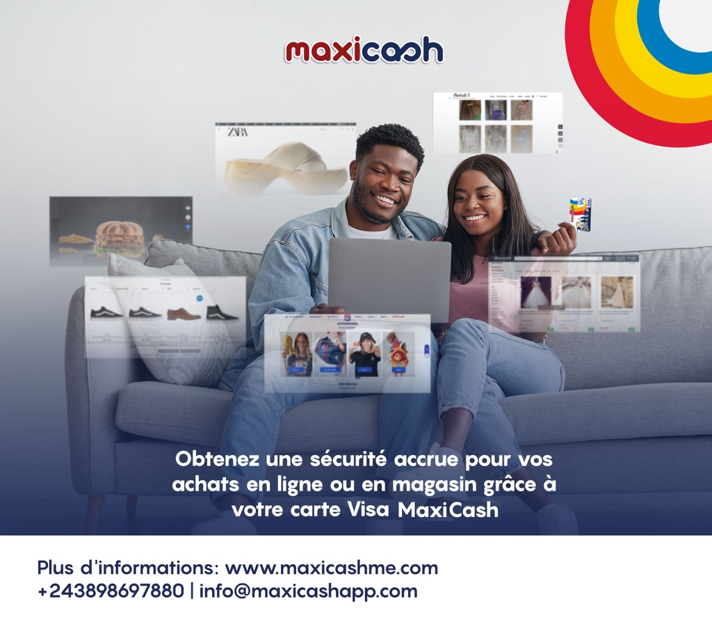 Maxicashapp's tweet photo. Notre carte Visa MaxiCash est facile à utiliser et offre une sécurité de pointe pour toutes vos transactions électroniques. Disponible dans toutes nos agences en moins de 5 minutes.

Pour plus d’info: +243 898 697 880

#MaxiCash_RDC #achatenligne #maxicashcard #visa #CarteVisa https://t.co/8tqJF2WoTi