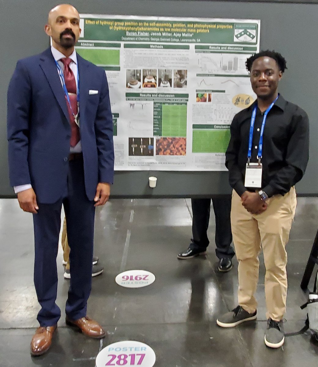 AjayMallia's tweet image. #Congratulations to my research students who presented at the @AmerChemSociety  Fall meeting in San Francisco. You all did a great job. Keep it up! #ACSFall2023 #ACSProjectSEED @GeorgiaGwinnett