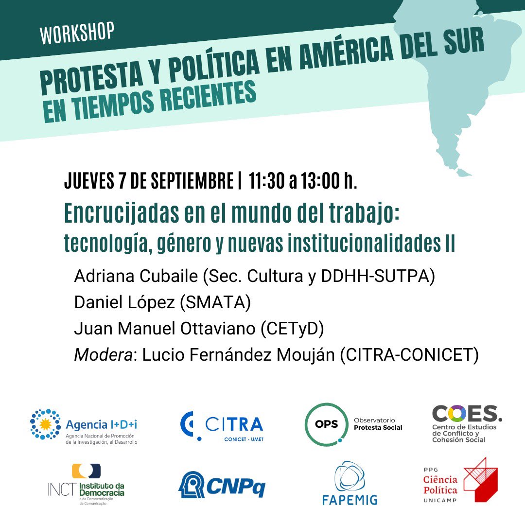 ops_conicet's tweet photo. Paneles 7-09, 9hs https://t.co/uMUc7zqSOI