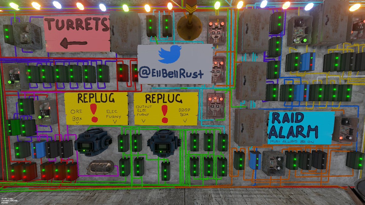 EllBellRust's tweet image. For everyone coming from the JTeles vid and want to know how I made everything, join my discord discord.gg/k8jqHGmcZ3 . I'm going to post links to rustrician circuits or even upload a vid or two to explain it all 🩷