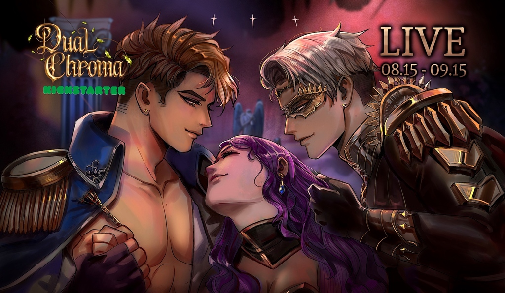 The Day of Reckoning has arrived - our Kickstarter is live! 

❤️‍🔥🖤 Two Romantic Paths
🖋️ One Mystery
⚔️ Narrative Battles
🧙 Dark Magic &amp; Fantasy
👑 Political Intrigue

Inscribe your legend with us: bit.ly/dckickstart

RTs=❤️

#otome | #visualnovel