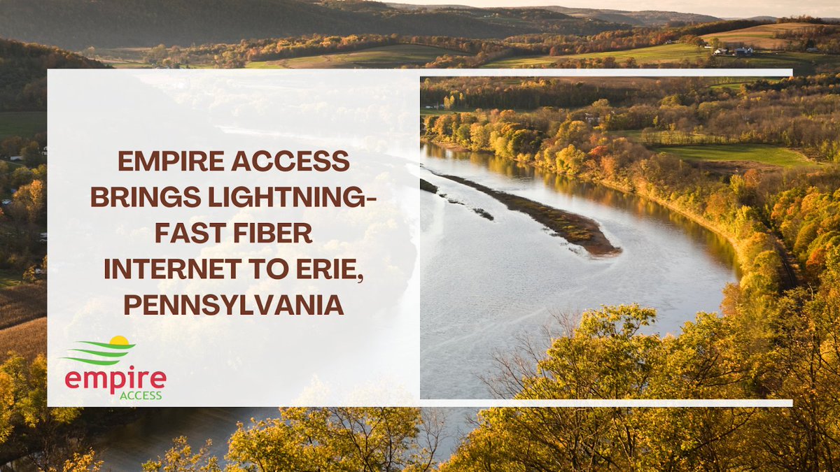 Ilissa Miller (@ilissanyc) on Twitter photo Erie, PA is getting ready for a new era of connectivity, thanks to <a href="/EmpireAccess/">Empire Access</a>'s expansion to provide residents and businesses with rapid internet, streaming, phone, and security solutions. Read more about the #ConnectivityRevolution on <a href="/datacenterpost/">Data Center POST</a>: ow.ly/3STS50PzqjZ Erie, PA is getting ready for a new era of connectivity, thanks to <a href="/EmpireAccess/">Empire Access</a>'s expansion to provide residents and businesses with rapid internet, streaming, phone, and security solutions. Read more about the #ConnectivityRevolution on <a href="/datacenterpost/">Data Center POST</a>: ow.ly/3STS50PzqjZ