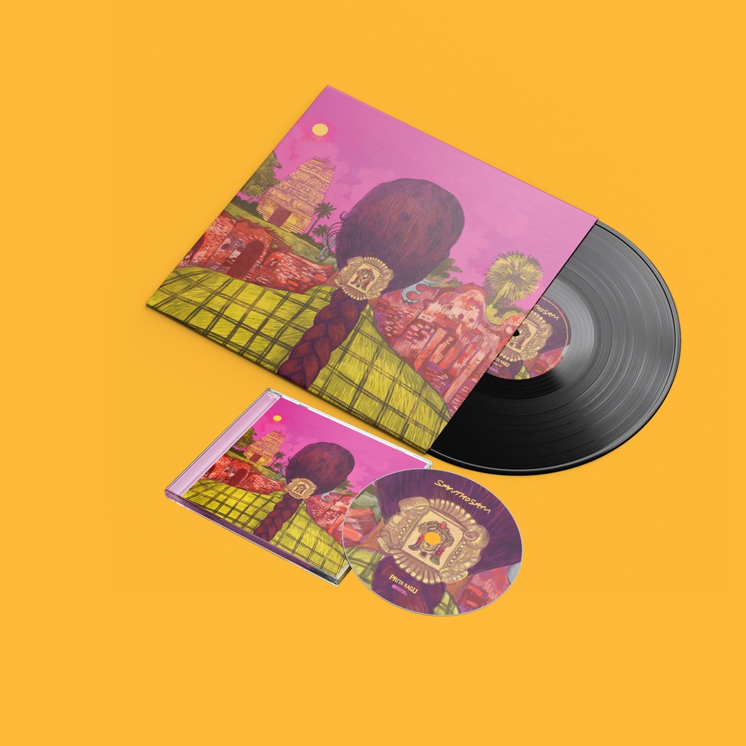 PRIYARAGUMUSIC's tweet photo. It's still sinking in, but I'm thrilled to reveal that my DEBUT ALBUM 'Santhosam' will be dropping on October 20th! Pre-order here: https://t.co/E5sKiWwqlO 

Until then, my brand new single 'Vacation' is yours 🗺️ I'd love to hear your thoughts 🤎 https://t.co/30yckyQ8An https://t.co/Bt5l3HOktL