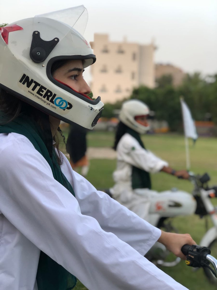 FoundationSufi's tweet photo. Our awesome #WomenOnWheels of @InterloopLtd Faisalabad edition celebrating Independence Day with power of mobility that leads to financial freedom 

Proud of you girls! 

#14thAugust https://t.co/gWabIFefPA