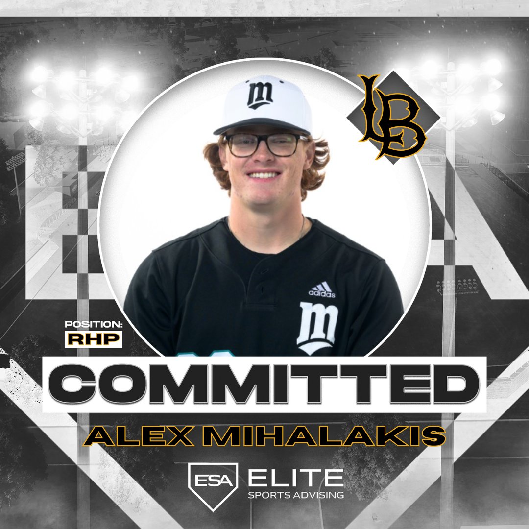 The @LBDirtbags are getting a good one! @mihalakis_55 has locked in his commitment to Long Beach State to pitch for the Dirtbags! Congrats Alex! @KylePWren | #GoBeach | #EliteSportsAdvising