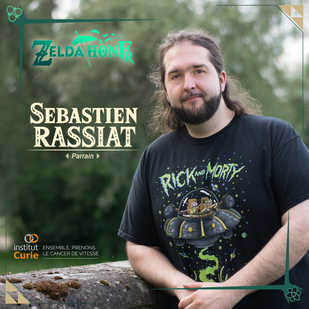 ZeldathonFR's tweet photo. On connaît tous son amour pour la licence, nous avons l'honneur et le plaisir d'accueillir au Zeldathon 2023, @Seb_du_Grenier, parrain légendaire de l'évènement.

L'objectif qui nous unit durant cet évènement 100% Zelda ? Prendre le cancer de vitesse aux côtés de l'@institut_curie ! 🧡